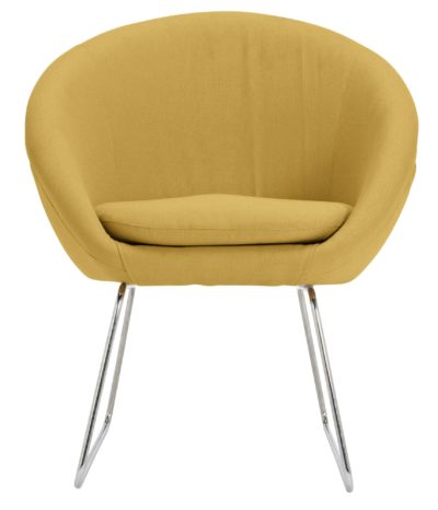 Hygena Fabric Pod Chair - Yellow.